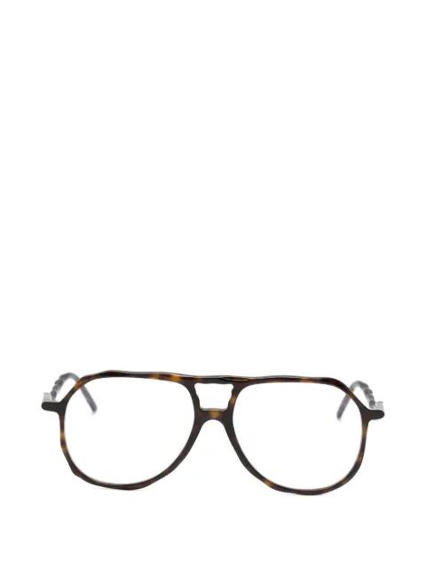 L10 pilot-frame glasses by KUBORAUM