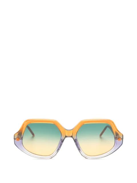 Mask P20 geometric-frame sunglasses by KUBORAUM