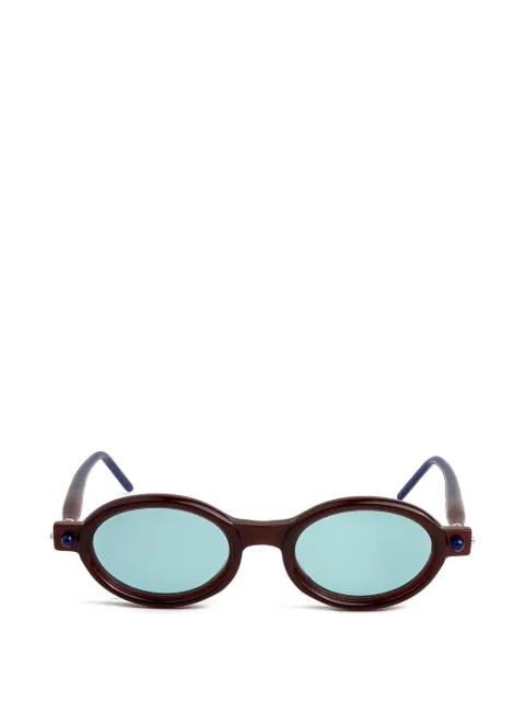 P6 oval-frame sunglasses by KUBORAUM