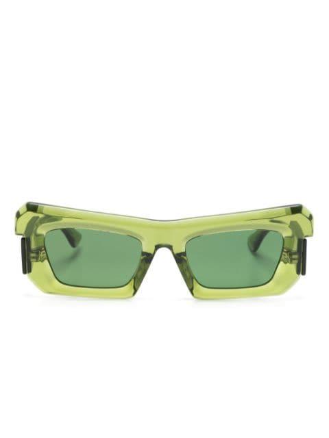 R2 rectangle-frame sunglasses by KUBORAUM