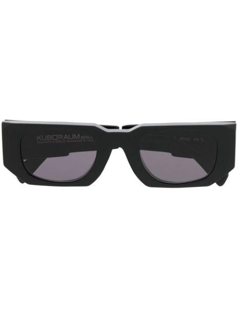 U8 rectangle-frame sunglasses by KUBORAUM
