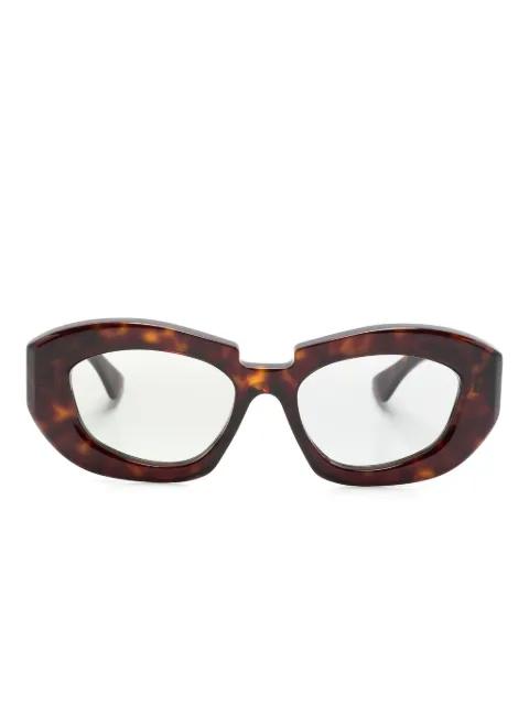 X23 geometric-frame sunglasses by KUBORAUM