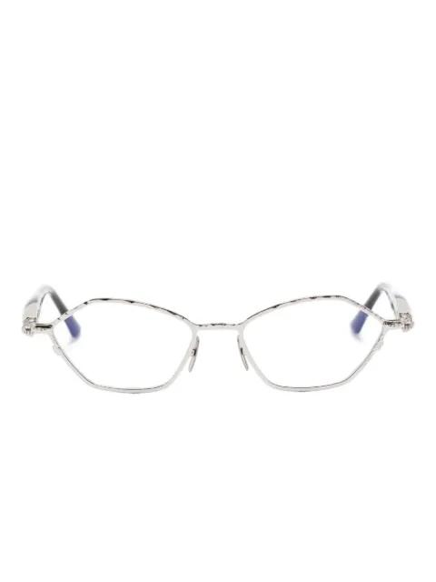 geometric-frame glasses by KUBORAUM