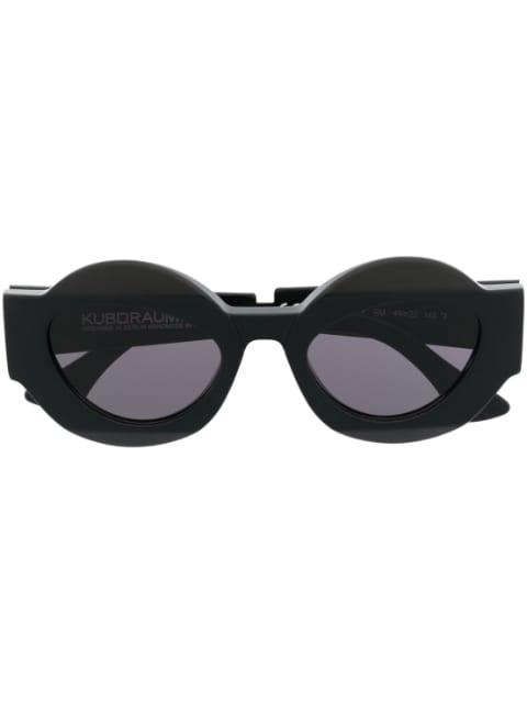 round-frame tinted sunglasses by KUBORAUM