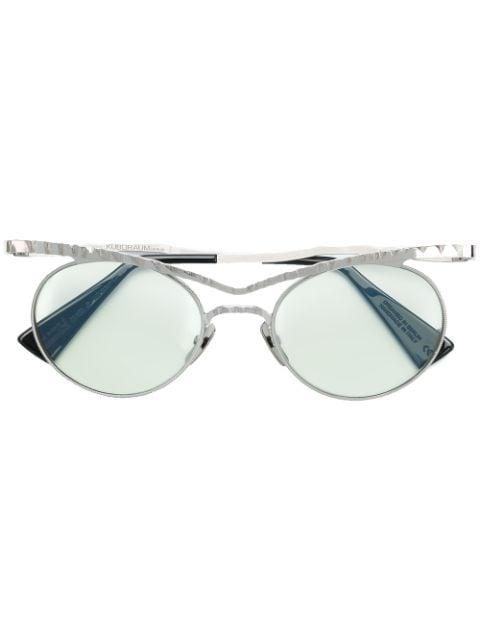 round framed sunglasses by KUBORAUM