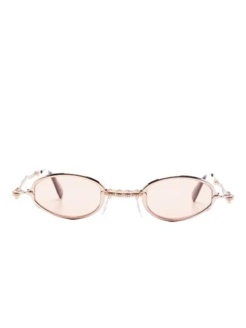 sculpted oval-frame sunglasses by KUBORAUM