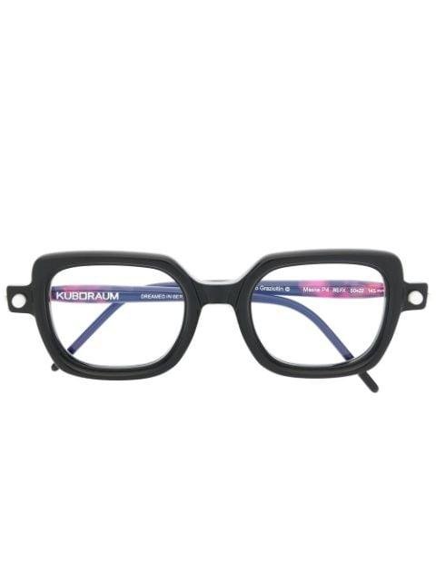 square-frame glasses by KUBORAUM