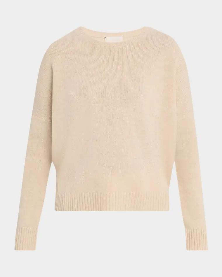 Amelie Cashmere Crewneck Sweater by KUJTEN