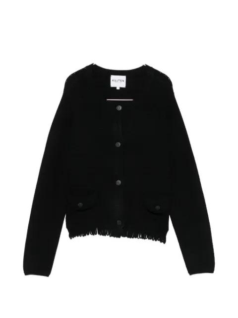 Sevilla fringed-trim cardigan by KUJTEN