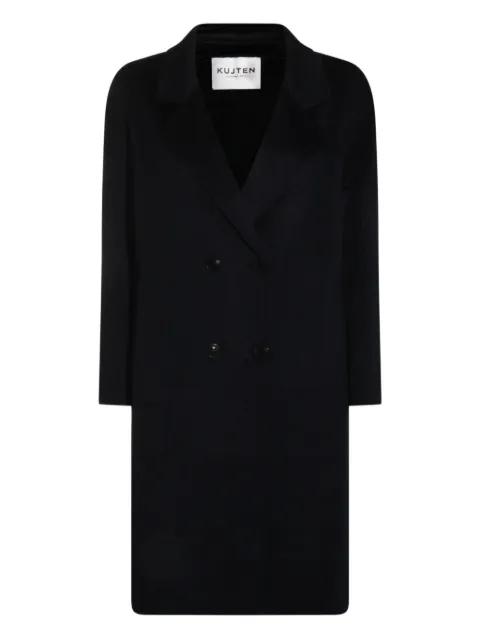 double-breasted wool coat by KUJTEN