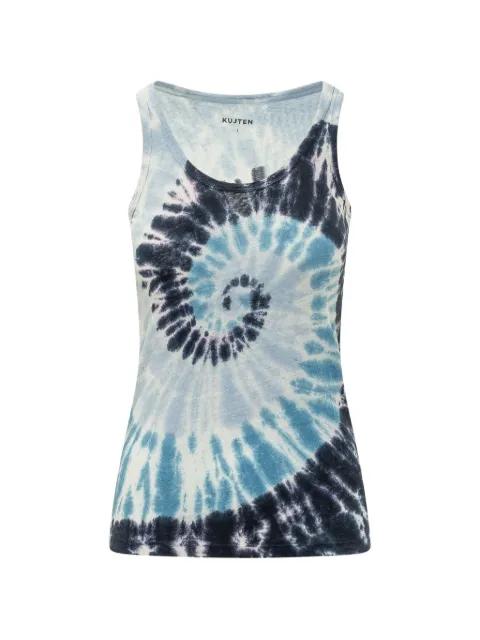 tie-dye sleeveless top by KUJTEN
