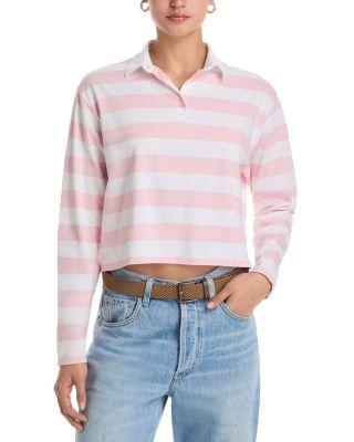 The Lexie Cropped Rugby Shirt by KULE
