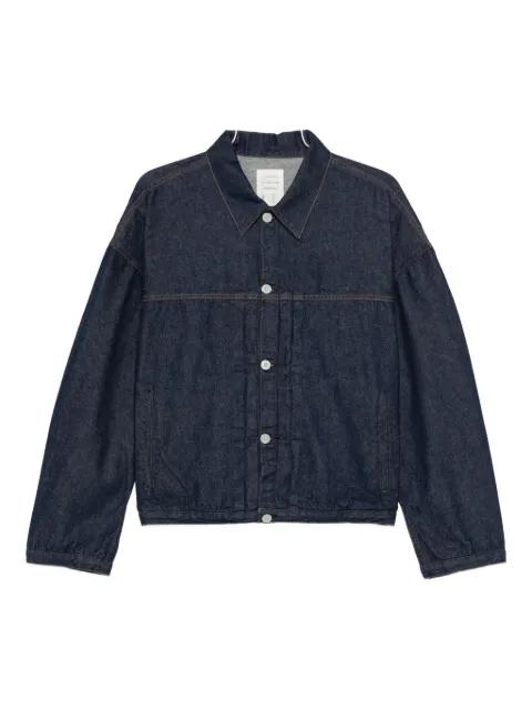 Dense button-fastening denim jacket by KURO