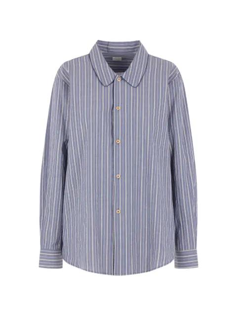 striped piping shirt by KURO
