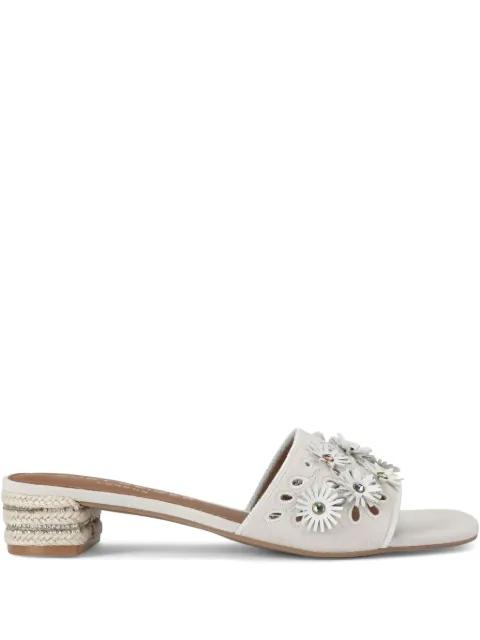 40mm Flower low sandals by KURT GEIGER