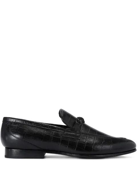 Alton crocodile-embossed loafers by KURT GEIGER
