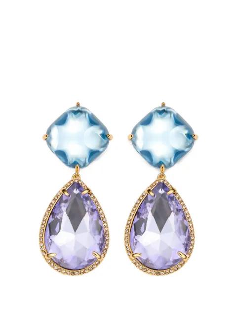 Belgravia teardrop embellished earrings by KURT GEIGER