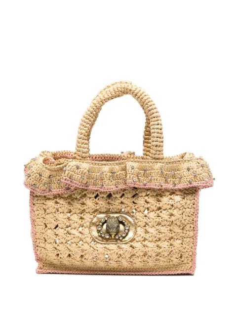 Chelsea embellished ruffled tote bag by KURT GEIGER