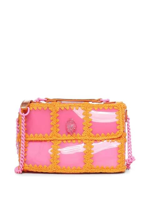 Eagle crochet-trim clutch bag by KURT GEIGER