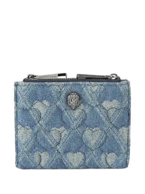 Eagle-plaque quilted wallet by KURT GEIGER