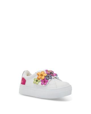 Girls' London Mini Floral Retal Sneakers - Toddler by KURT GEIGER