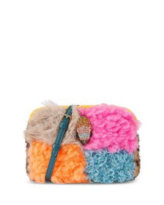 Hoxton Medium Multicolor Faux Fur Camera Bag by KURT GEIGER