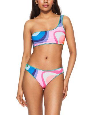 Kensington Asymmetric Bikini Top & Bikini Brief Bottom by KURT GEIGER