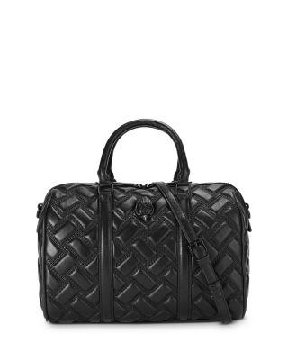 Kensington Boston Drench Quilted Leather Bowling Bag by KURT GEIGER