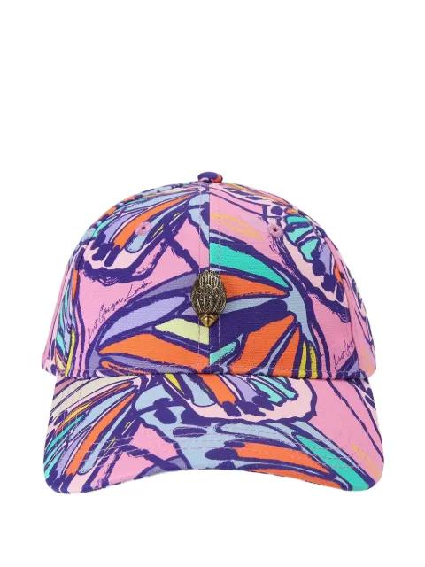 Kensington Eagle-plaque butterfly-print cap by KURT GEIGER