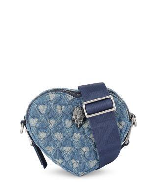 Kensington Heart Two Zip Quilted Crossbody by KURT GEIGER