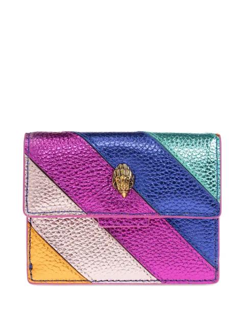 Kensington striped card-holder by KURT GEIGER