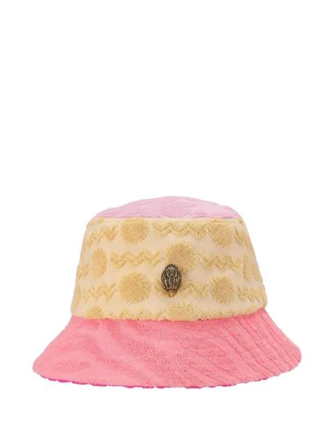 Kensington terry-cloth patchwork bucket hat by KURT GEIGER