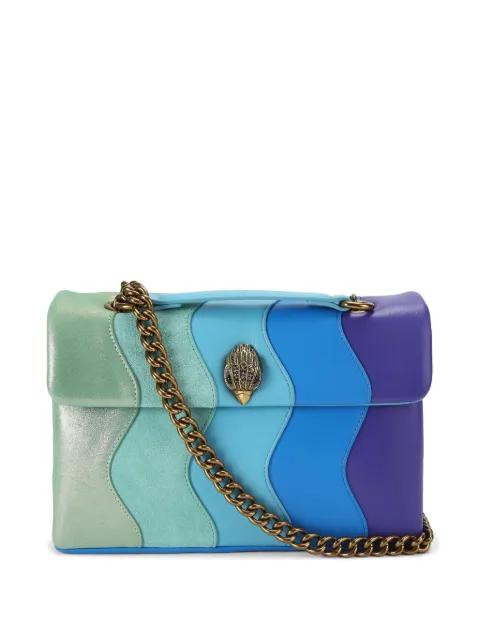 Kensington waved eagle leather shoulder bag by KURT GEIGER