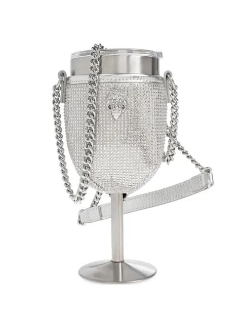 Kensington wine glass cross body bag by KURT GEIGER