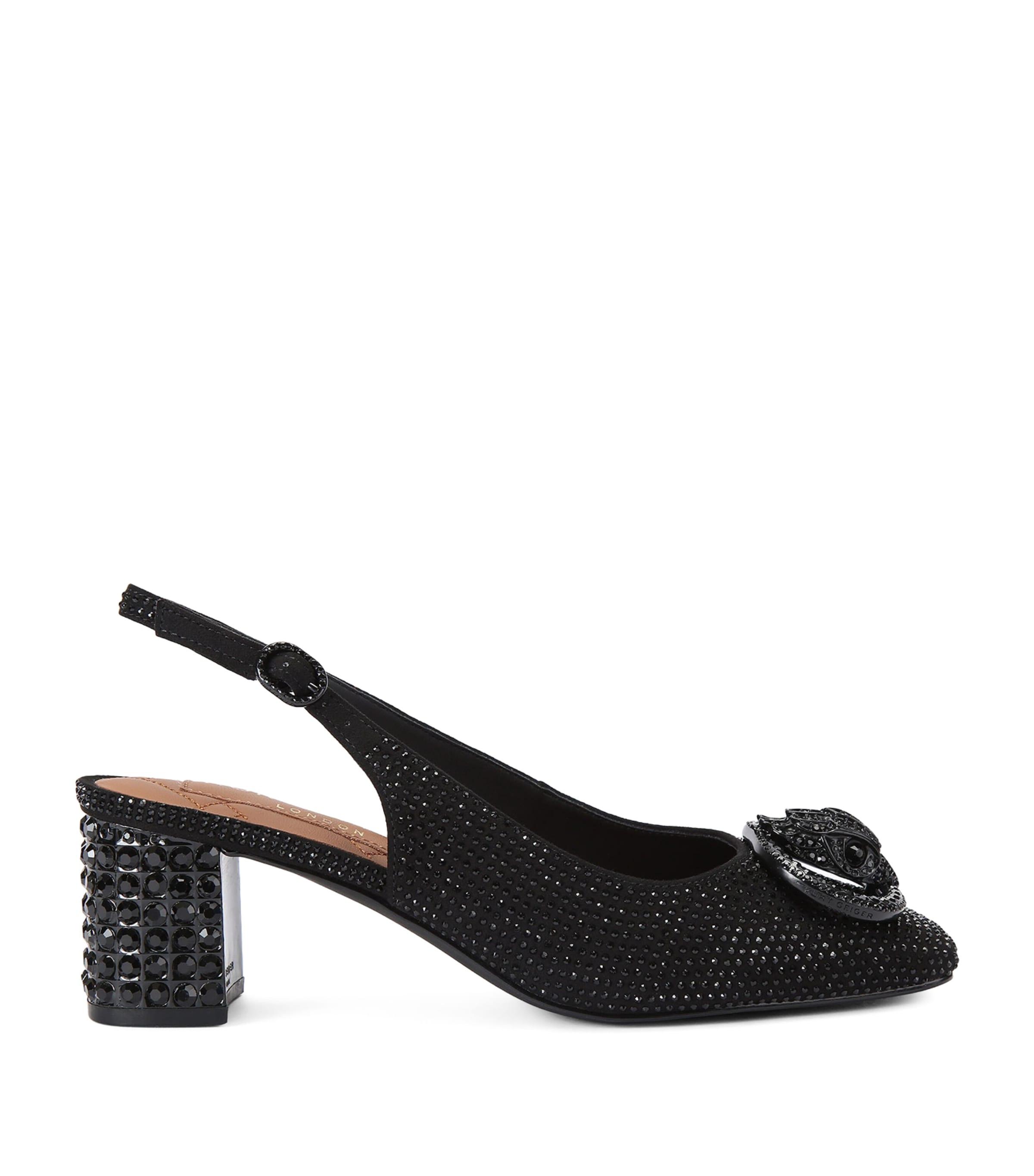 Kurt Geiger London Embellished Chelsea Block Slingback Pumps by KURT GEIGER