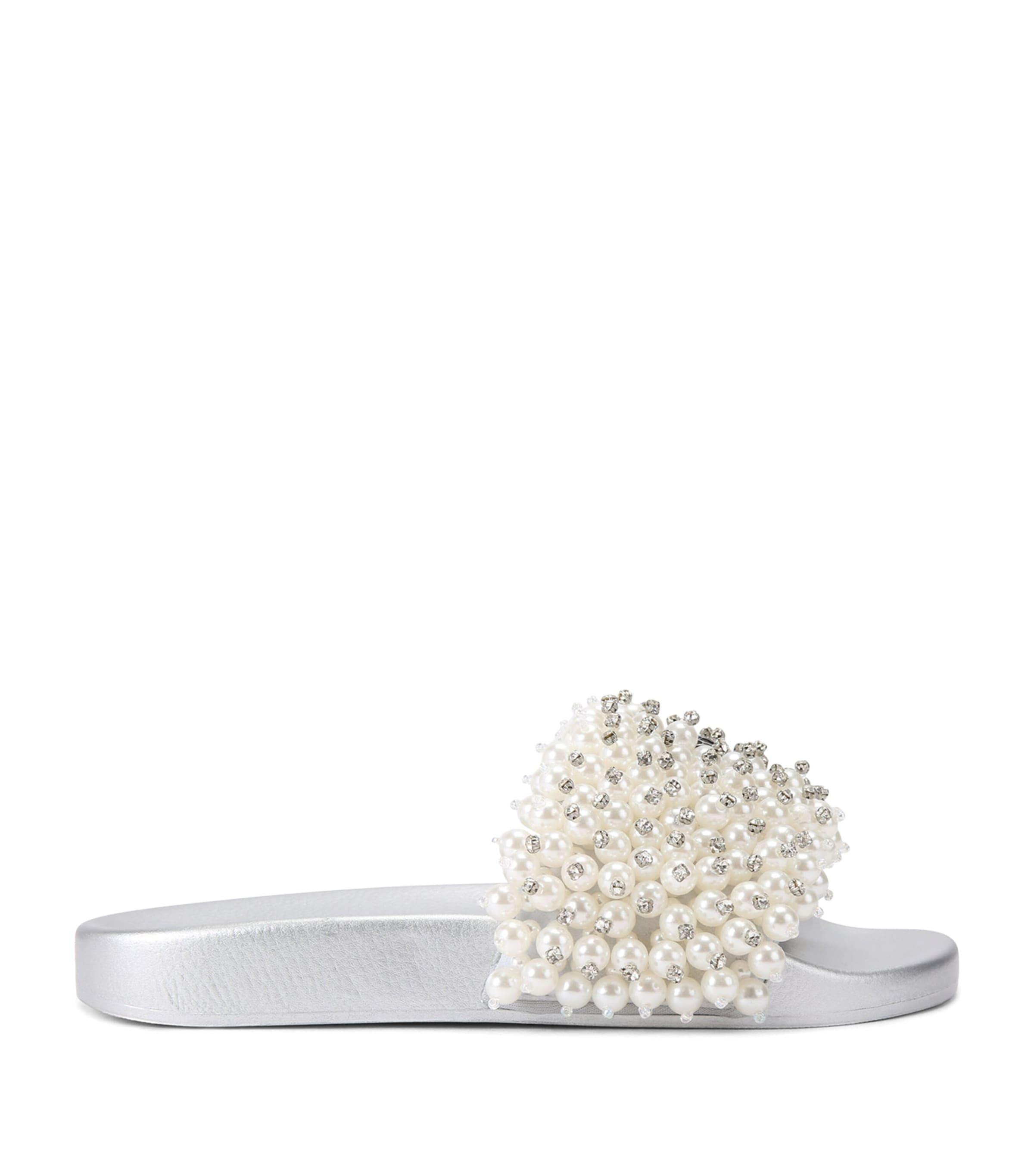 Kurt Geiger London Embellished Meena Eagle Slides by KURT GEIGER