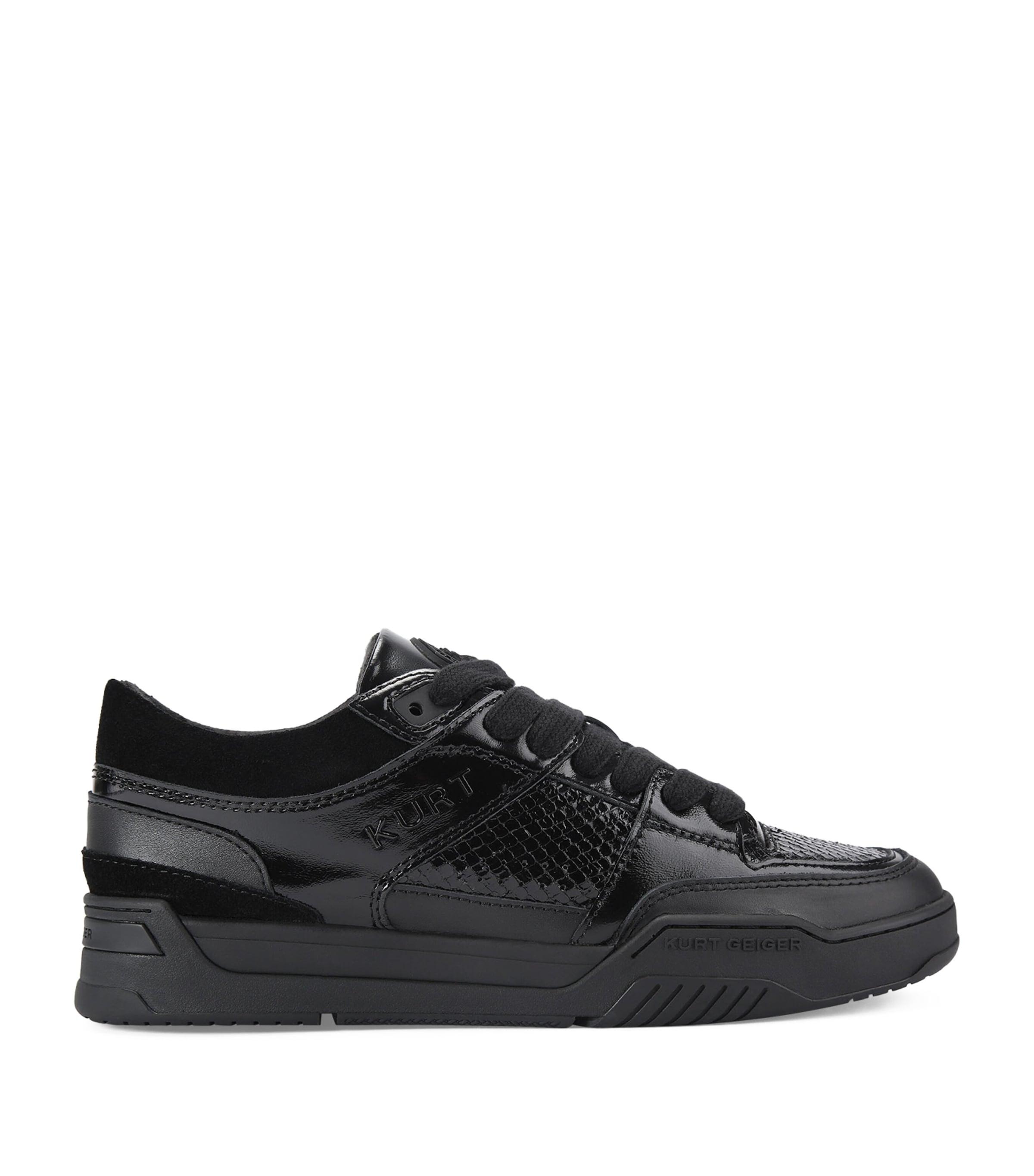 Kurt Geiger London Leather Hatton High-Top Sneakers by KURT GEIGER Kurt Geiger London Leather Hatton High-Top Sneakers by KURT GEIGER