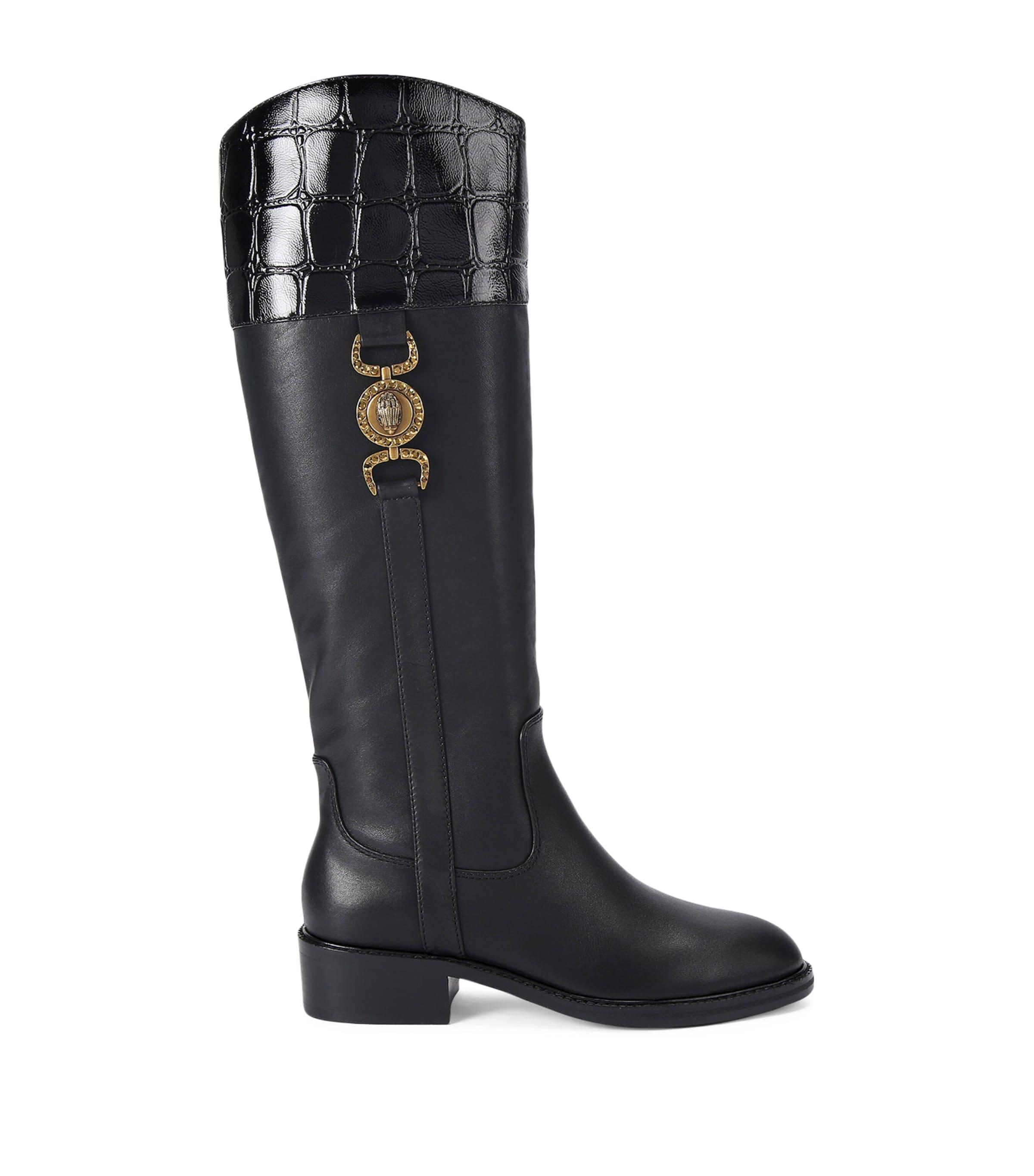 Kurt Geiger London Leather Mansion Knee-High Boots by KURT GEIGER