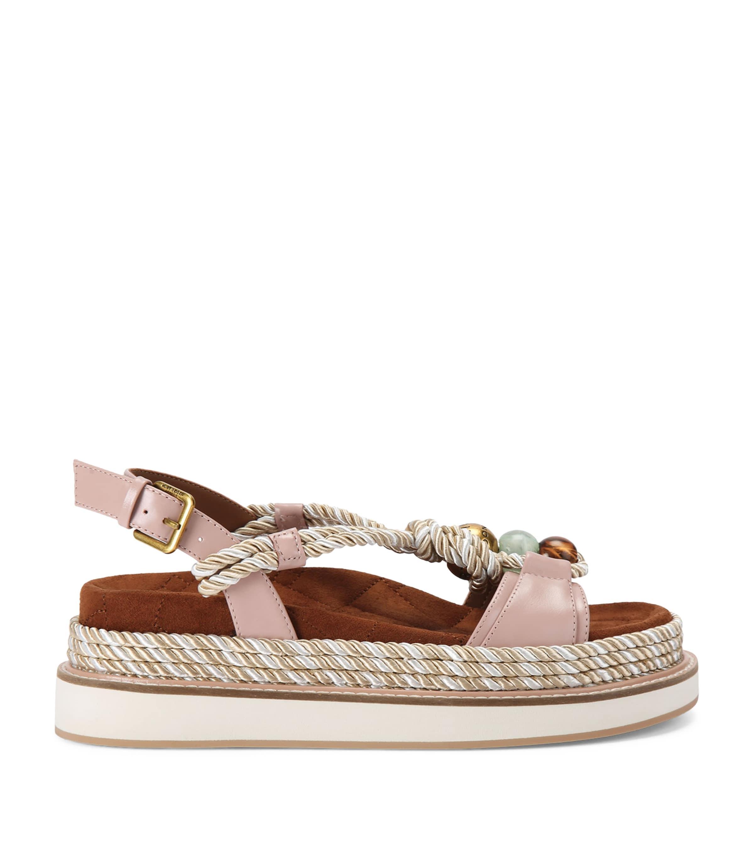 Kurt Geiger London Leather Orson Rope Sandals by KURT GEIGER