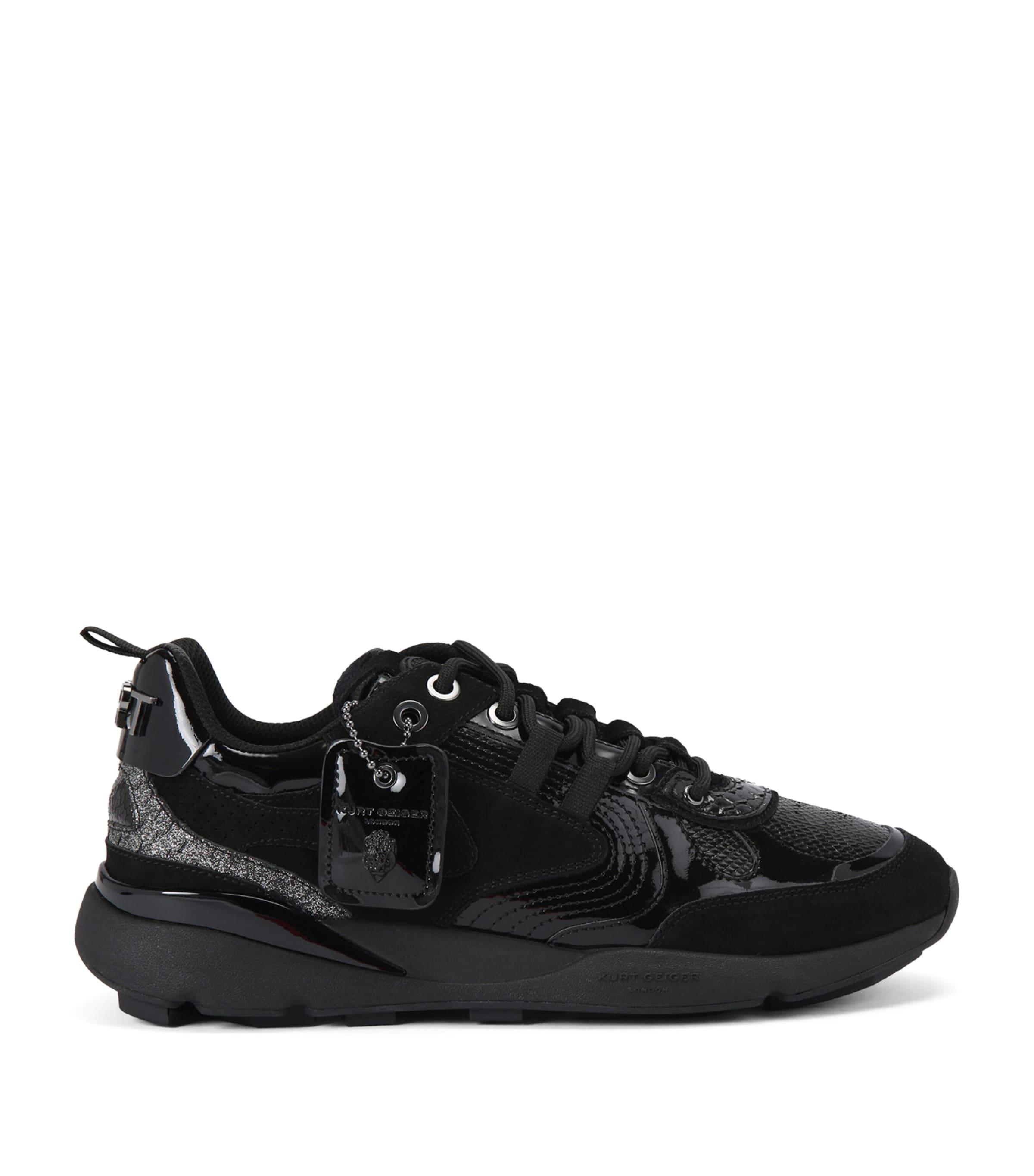 Kurt Geiger London Leather-Suede Runner Low-Top Sneakers by KURT GEIGER