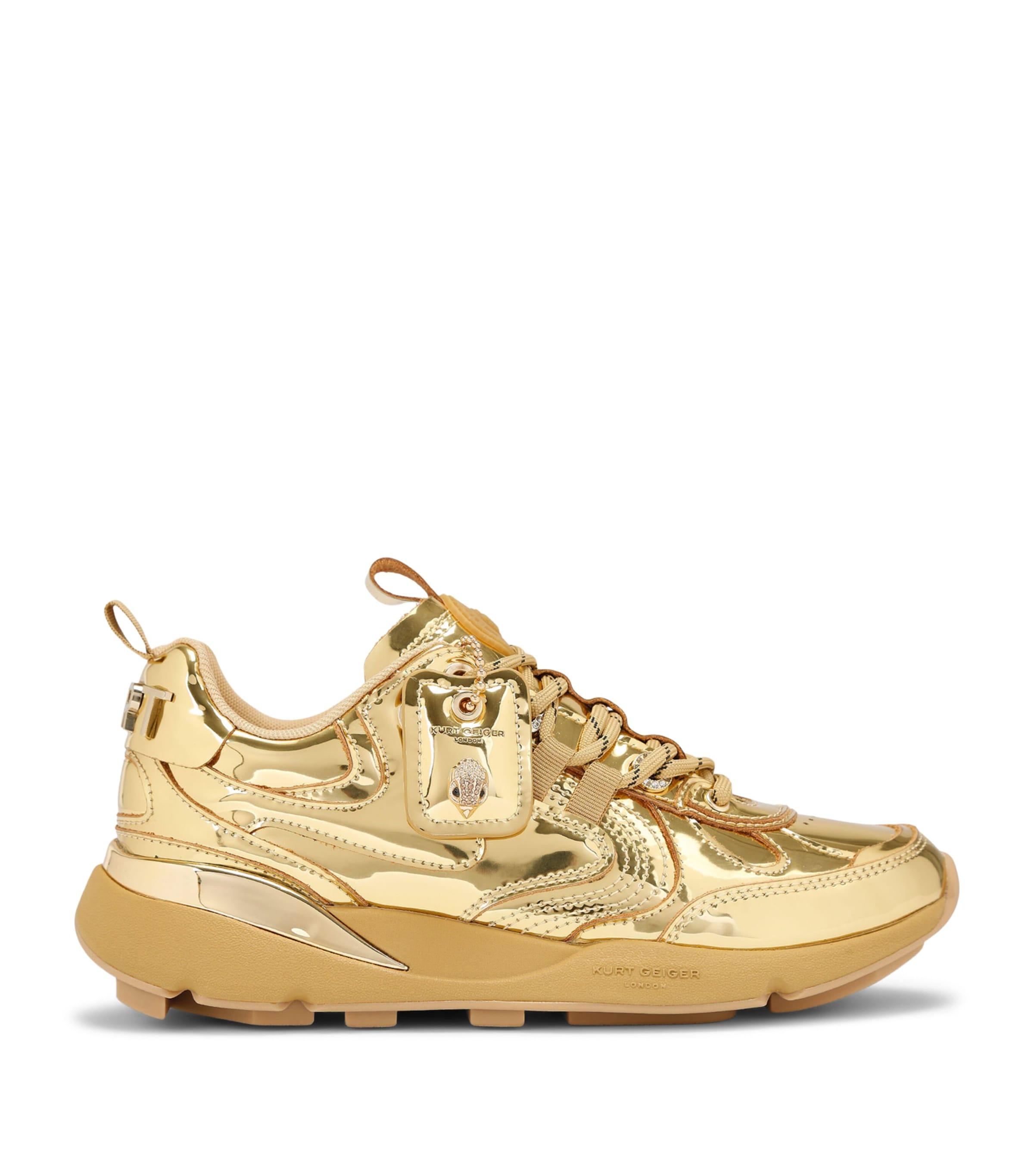 Kurt Geiger London Metallic Leather Kurt Runner Sneakers by KURT GEIGER