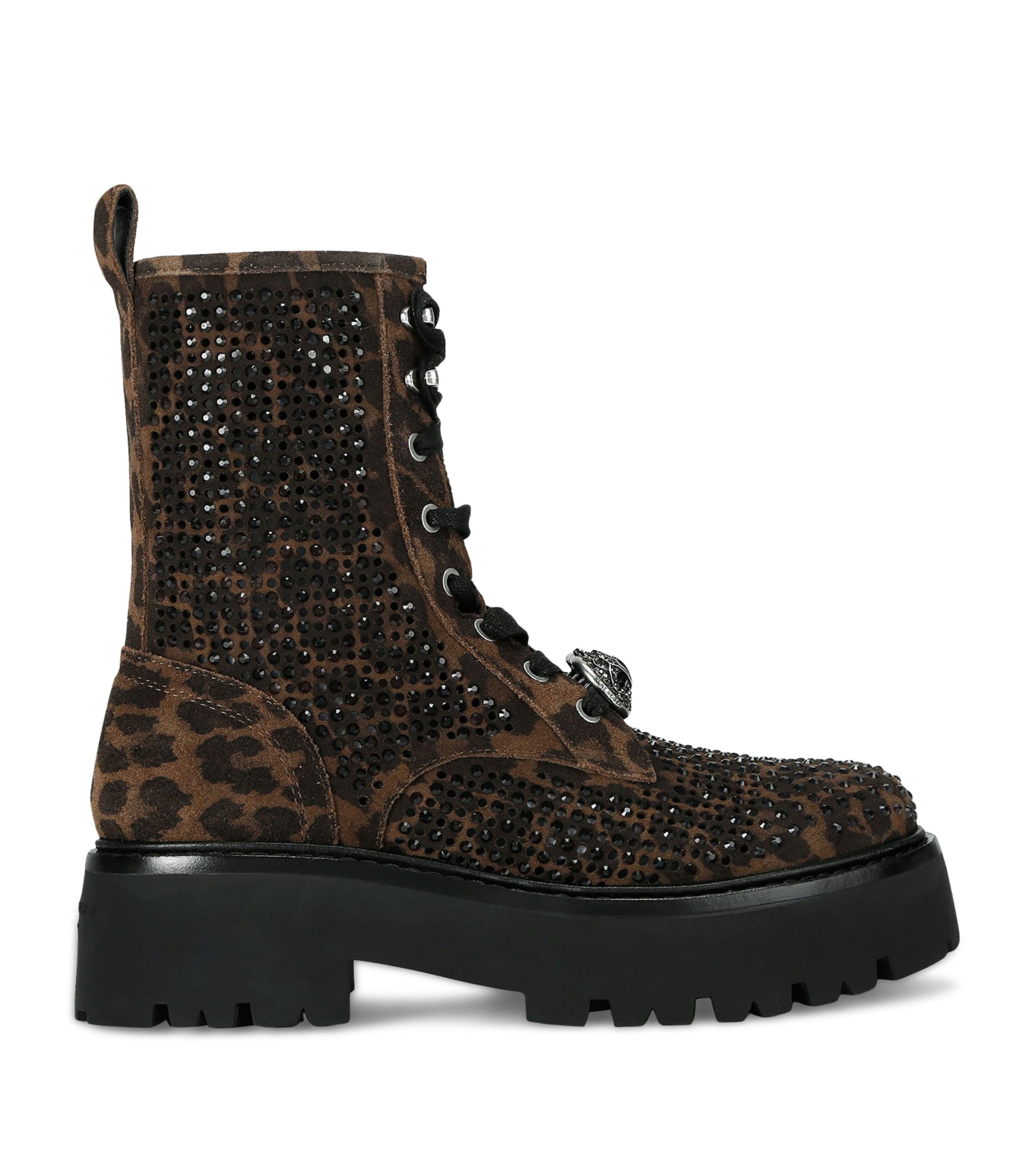 Kurt Geiger London Suede Embellished Chelsea Perf Ankle Boots by KURT GEIGER