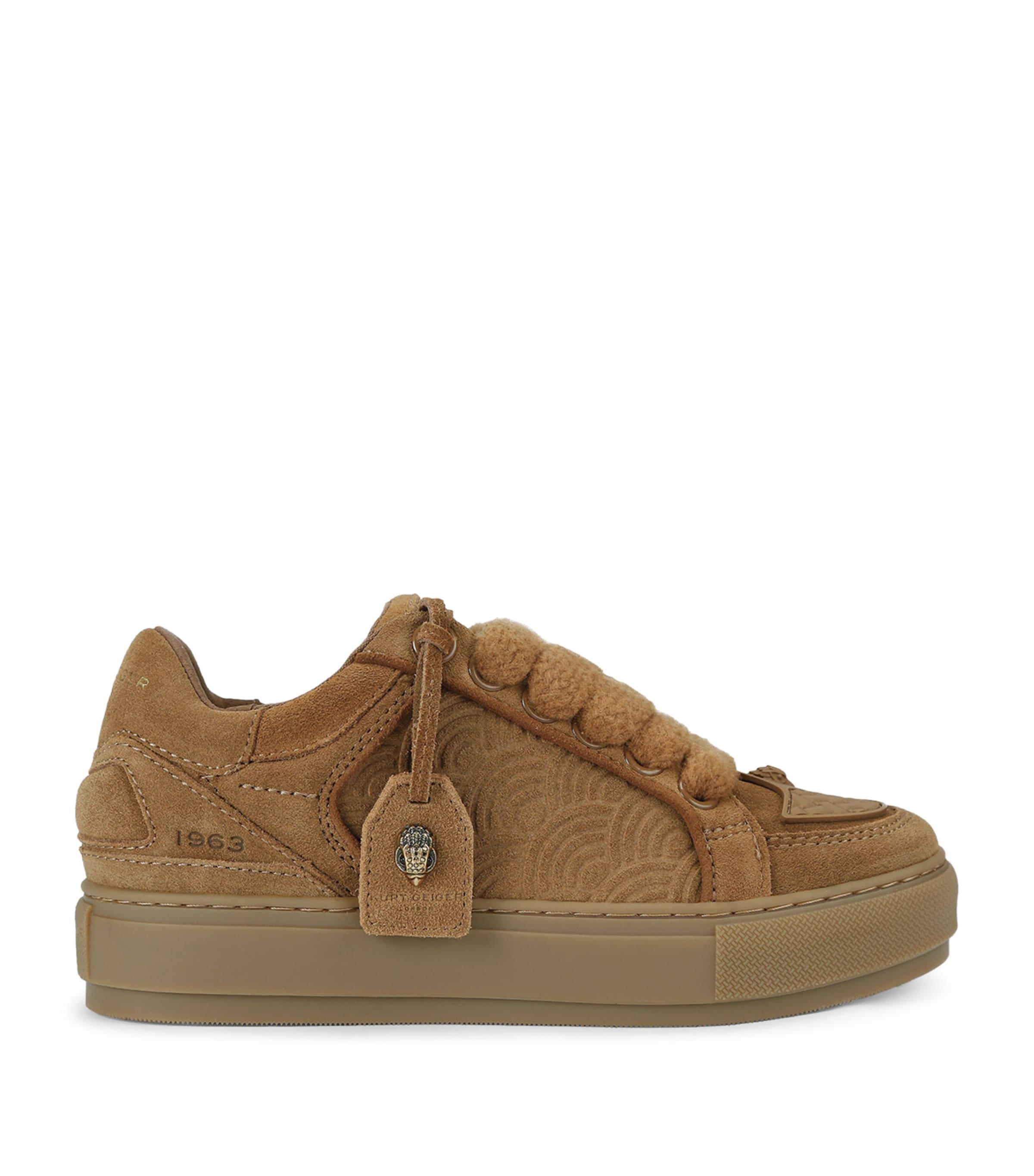 Kurt Geiger London Suede Southbank Tag Sneakers by KURT GEIGER