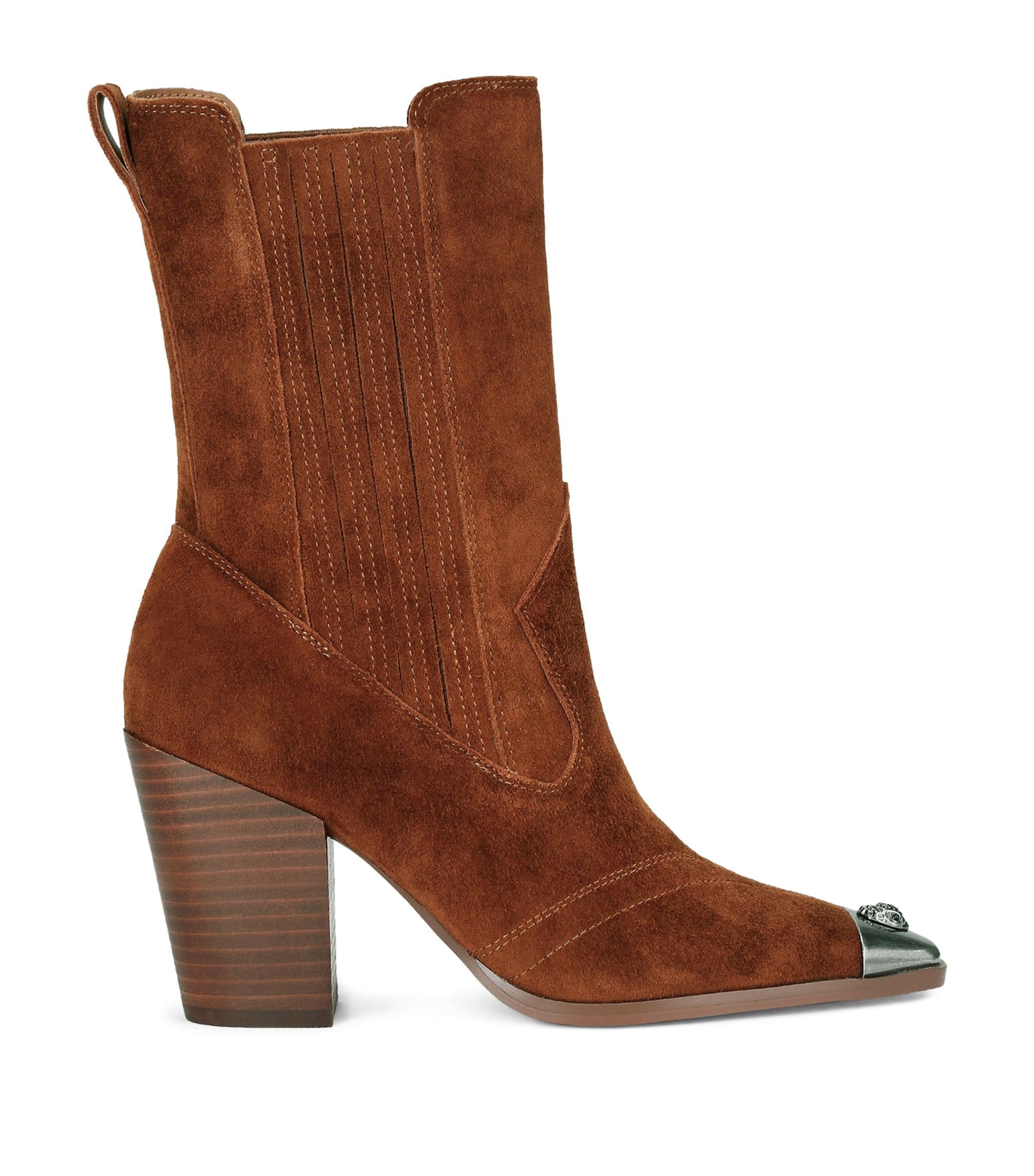 Kurt Geiger London Suede Western Regent Boots by KURT GEIGER