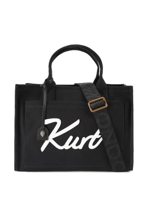 Kurt logo-embroidered tote bag by KURT GEIGER