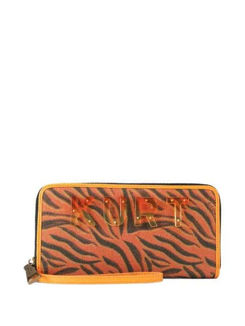 Kurt tiger-print zip-around wallet by KURT GEIGER