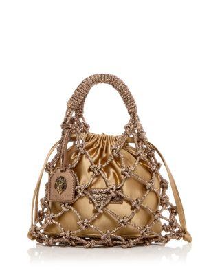 Small Embellished Macrame Tote by KURT GEIGER