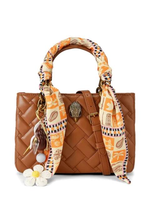 Square Kensington quilted mini bag by KURT GEIGER