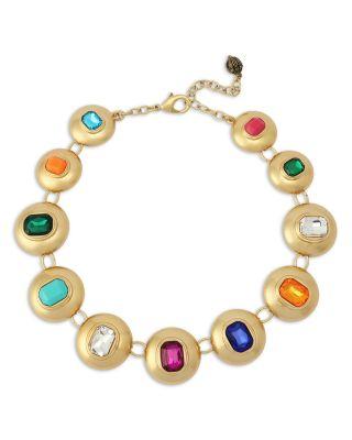 Stone Button Collar Necklace by KURT GEIGER