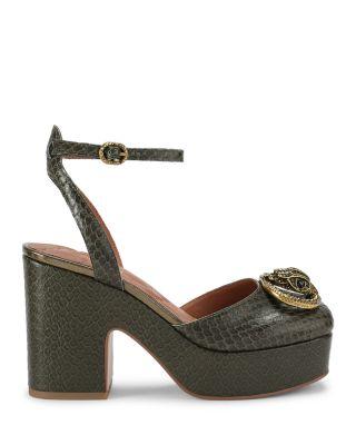 Women's Chelsea Embossed Leather Platform Pumps by KURT GEIGER